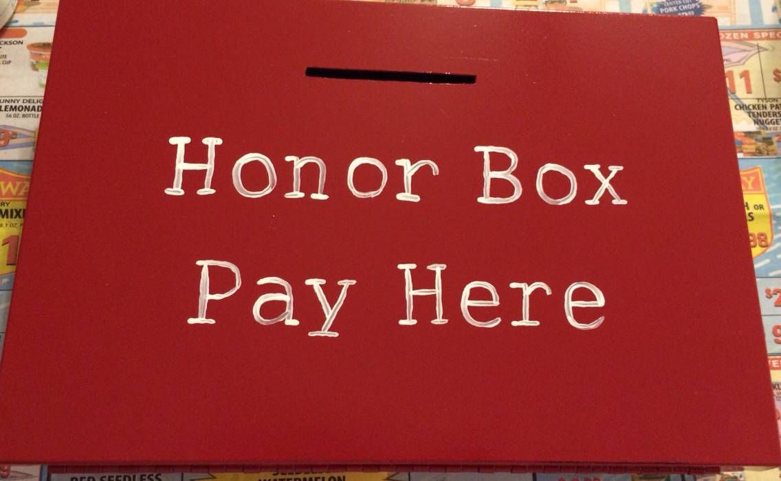 Farm stand honor box
