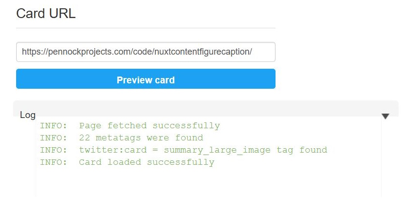 Twitter Card Validator - Clean